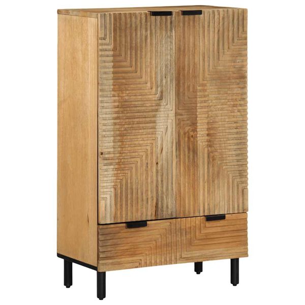vidaXL Highboard Brown 60x33x100 cm Mas&iacute;vne drevo Mango