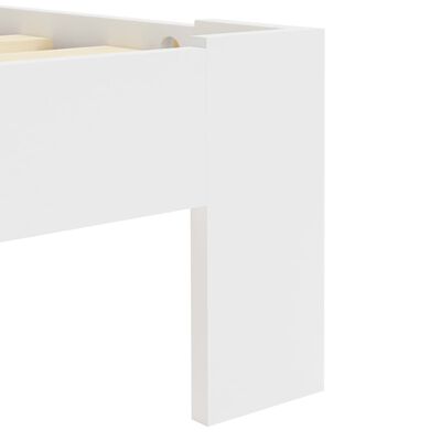 vidaXL Posteľný rám, biely, borovicový masív 120x200 cm