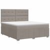 vidaXL Posteľ boxspring s matracom Sivohned&aacute; 140 x 200 cm L&aacute;tka
