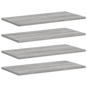 vidaXL N&aacute;stenn&eacute; police 4 ks siv&eacute; sonoma 60x30x1,5 cm kompozitn&eacute; drevo
