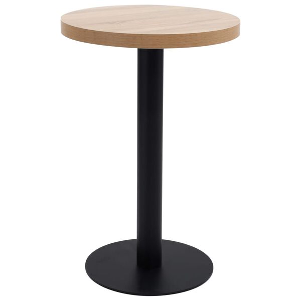 vidaXL Bistro stol&iacute;k bledohned&yacute; 50 cm MDF