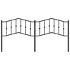 vidaXL Kovov&eacute; čelo postele čierne 200 cm