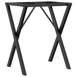 vidaXL Nohy jed&aacute;lensk&eacute;ho stola X-r&aacute;m 60x50x73 cm oceľ