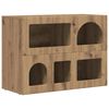vidaXL Serv&iacute;rovacia skriňa Remeseln&yacute; dub 80,5 x 35 x 59 cm