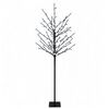 vidaXL LED vianočn&yacute; stromček Čierna 18 x 18 x 120 cm Oceľ 150 LED