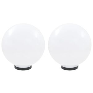 vidaXL LED lampy v tvare gule 2 ks, 30 cm, PMMA