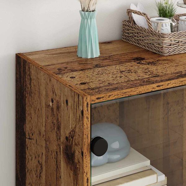 vidaXL Bočn&aacute; skrinka Star&eacute; drevo 68 x 37 x 75,5 cm Kompozitn&eacute; drevo