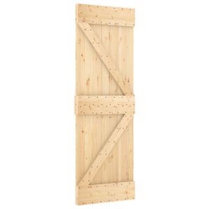 vidaXL Posuvn&eacute; dvere NARVIK 70 x 210 cm (152,5 cm) Pr&iacute;rodn&aacute; a čierna