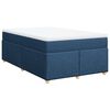 vidaXL Boxspring posteľ s matracom modr&aacute; 120x200 cm l&aacute;tka