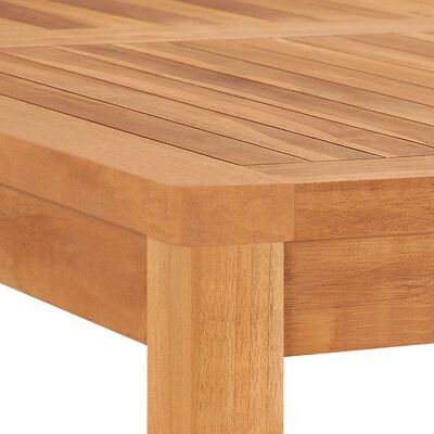 vidaXL Záhradný jedálenský stôl 120x120x77 cm teakový masív
