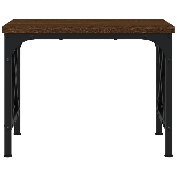 vidaXL Stojan na tlačiareň hned&yacute; dub 40x30x31 cm kompozitn&eacute; drevo