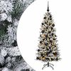 vidaXL Umel&yacute; vianočn&yacute; stromček s vianočn&yacute;mi guľami 150 cm 150 LED