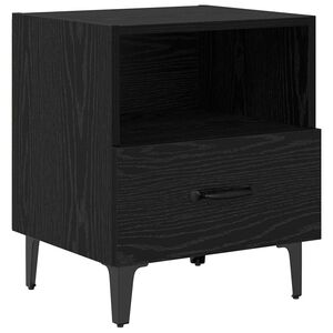 vidaXL Nočn&yacute; stol&iacute;k Čierny dub 40 x 35 x 47,5 cm Kompozitn&eacute; drevo