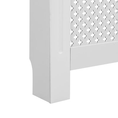 vidaXL Kryt na radiátor, biely 112x19x81,5 cm, MDF