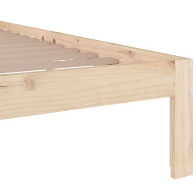 vidaXL Posteľný rám, drevený masív 120x190 cm, malé dvojlôžko