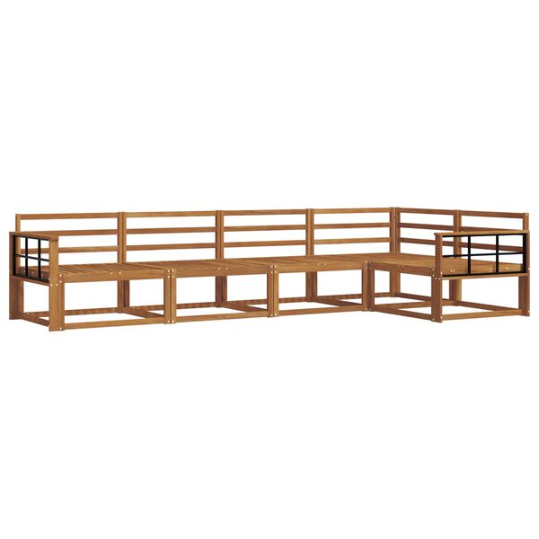 vidaXL Z&aacute;hradn&aacute; s&uacute;prava gaučov 5 pcs Pr&iacute;rodn&aacute; Pevn&eacute; ak&aacute;ciov&eacute; drevo