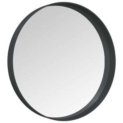 vidaXL Nástenné zrkadlo čierne 30 cm