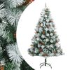 vidaXL Umel&yacute; v&yacute;klopn&yacute; vianočn&yacute; stromček so &scaron;i&scaron;kami a bobuľami 210 cm