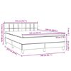 vidaXL Box Spring Posteľ s matracom a LED Tmavomodr&aacute; 140x220 cm Zamat