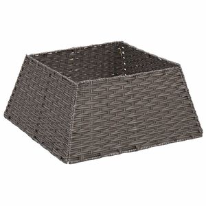 vidaXL Okr&uacute;žok na vianočn&yacute; stromček &Scaron;tvorcov&yacute; Siv&aacute; 50 x 50 x 25 cm