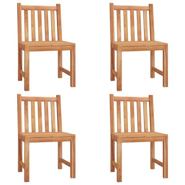 vidalXL 5-dielna záhradná jedálenská súprava tíkový masív