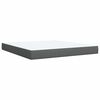 vidaXL Boxspring posteľ s matracom tmavosivá 180x200 cm látka