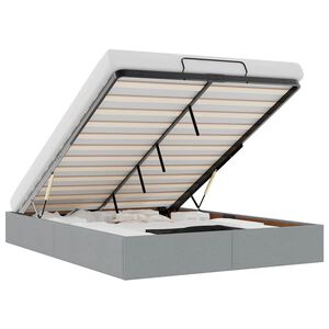 vidaXL Osmansk&yacute; r&aacute;m postele bez matraca bledosiv&yacute; 140x190 cm l&aacute;tka