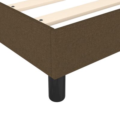 vidaXL Boxspring posteľ s matracom tmavohnedá 140x190 cm látka