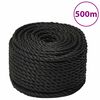 vidaXL Pracovn&eacute; lano čierne 10 mm 500 m polypropyl&eacute;n