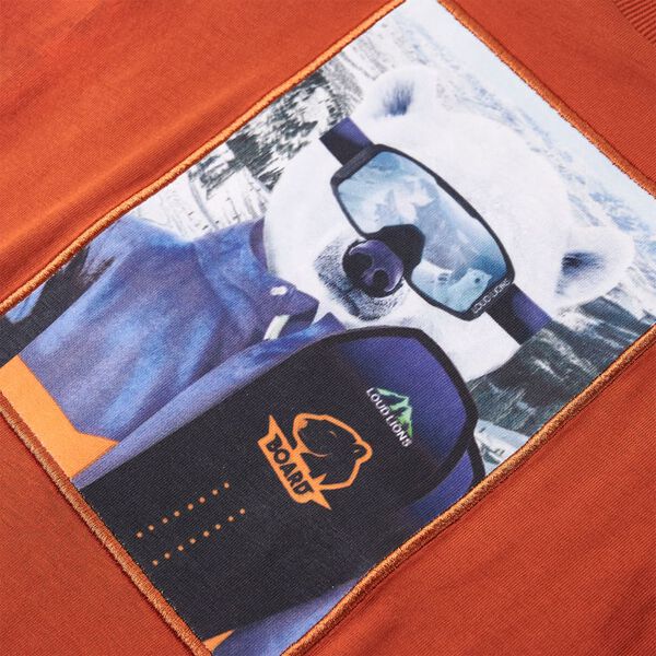 Detsk&eacute; tričko s dlh&yacute;mi ruk&aacute;vmi svetlohrdzav&eacute; 128