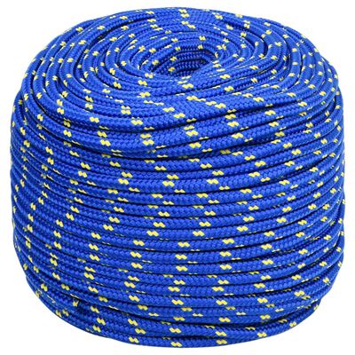 vidaXL Lodné lano modré 8 mm 50 m polypropylén