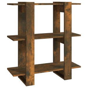 vidaXL Knižnica/deliaca stena tmav&yacute; dub 80x30x87 cm