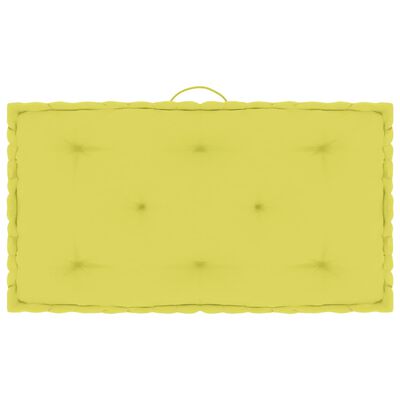 vidaXL Podložka na paletový nábytok jablkovo-zelená 73x40x7 cm bavlna
