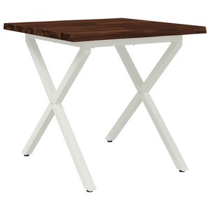 vidaXL St&ocirc;l s živ&yacute;m okrajom 60 x 55 x 75 cm Pevn&eacute; ak&aacute;ciov&eacute; drevo