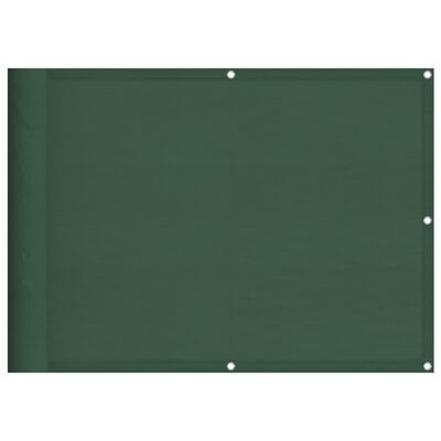 vidaXL Balkónová zástena tmavozelená 75x1000 cm 100 % polyester oxford