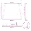 vidaXL Nohy k jedálenskému stolu v tvare V, 3 ks, biele, 80 x (72-73,3) cm, oceľové