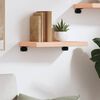 vidaXL Nástenná polica 40x30x(2-4) cm neošetrený dubový masív