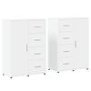 vidaXL Komody 2 ks biele 60x31x84 cm kompozitn&eacute; drevo