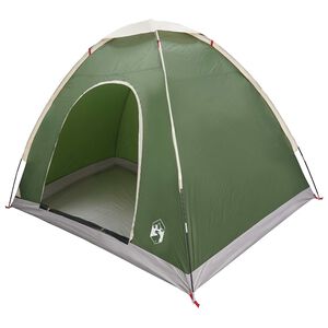 vidaXL Kempingov&yacute; stan 2-miestny Zelen&aacute; 185T polyester s PU n&aacute;terom