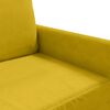 vidaXL 2-miestna pohovka žltá 140 cm zamat