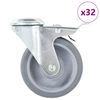 vidaXL 32 ks otočn&eacute; kolieska s otvorom na skrutku 100 mm
