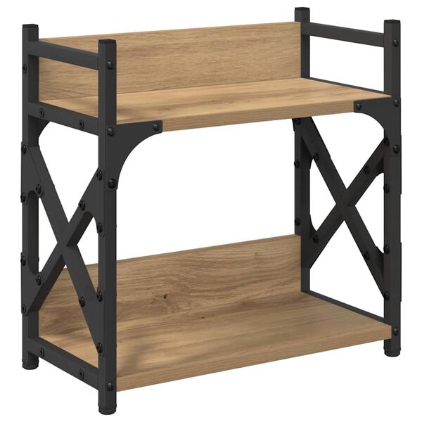 vidaXL Stojan na tlačiareň Remeseln&yacute; dub 40 x 20 x 40 cm