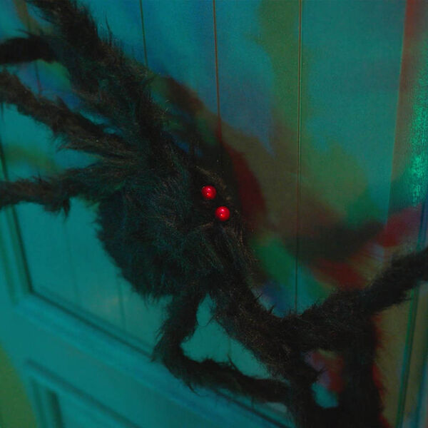 vidaXL Halloween pav&uacute;k dekor&aacute;cia 6 pcs Čierna 75 cm Polyester a oceľ