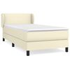vidaXL Boxspring posteľ s matracom kr&eacute;mov&aacute; 100x200 cm umel&aacute; koža