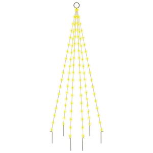 vidaXL Vianočn&yacute; stromček na stožiar tepl&eacute; biele svetlo 108 LED 180 cm