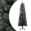 vidaXL Umel&yacute; &uacute;zky vianočn&yacute; stromček so stojanom, zelen&yacute; 120 cm, PVC
