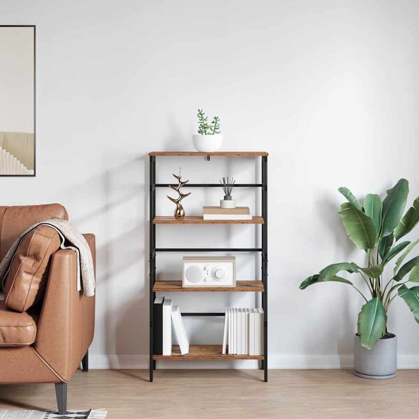 vidaXL Reg&aacute;l na knihy Star&eacute; drevo 60 x 29,5 x 115 cm Kompozitn&eacute; drevo