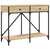 vidaXL Konzolov&yacute; stol&iacute;k dub sonoma 100x39x78,5 cm kompozitn&eacute; drevo