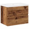 vidaXL skrinka pod um&yacute;vadlo so vstavan&yacute;m um&yacute;vadlom Old Wood