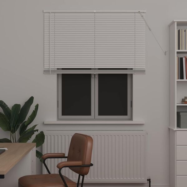 vidaXL Žal&uacute;zia Nastaviteľn&aacute; Biela 150 x 110 cm PVC